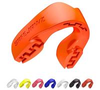SafeJawz Sport Protège-dents Intro Séries. Protection intégrale pour Tous Les Sports, notamment Le Rugby, MMA, Hockey, Judo, Karate, Les Arts Martiaux et la Boxe (Junior (Up to 11 years), Orange)