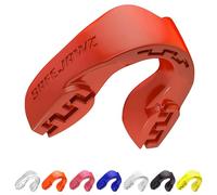 SafeJawz Sport Protège-dents Intro Séries. Protection intégrale pour Tous Les Sports, notamment Le Rugby, MMA, Hockey, Judo, Karate, Les Arts Martiaux et la Boxe (Junior (Up to 11 years), Rouge)