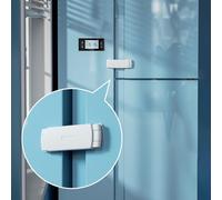 SAFELON 1 Pièce Amélioré Serrure de porte de réfrigérateur français de sécurité pour bébé, serrure de réfrigérateur à double porte à l’épreuve des enfants (Blanc)