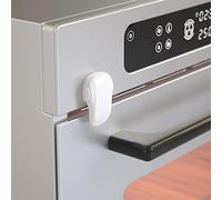 SAFELON 1 Pièce Serrure de porte de four de sécurité pour bébé, serrure de four à double bouton pour la sécurité de la cuisine (Blanc)
