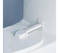SAFELON 1 Pièce Serrure de toilette à l’épreuve des enfants, serrure de siège de toilette pour la sécurité de bébé, serrure de couvercle de toilette adaptée à la plupart des toilettes (Blanc)