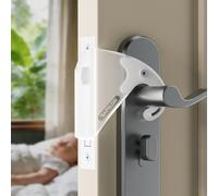 SAFELON 2 Pièces Amortisseur de porte, Cale de fermeture de porte silencieuse et sécurisée pour enfants, Couvercle de loquet de porte pour bébé, Sans perçage ni outils (Transparent)