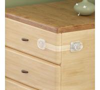 SAFELON 2 Pièces Serrures d'armoire, Serrure multifonctions de sécurité pour bébé pour tiroirs, réfrigérateurs (Transparent)