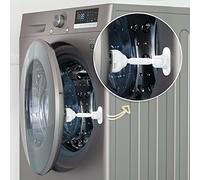 SAFELON 2 Pièces Support de Porte de Machine à Laver sans Danger pour Enfant, Serrure de Machine à Laver pour bébé, Support de Porte de Machine à Laver et sèche-Linge (Blanc)