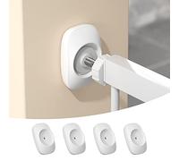 SAFELON 4 Pièces Protecteur Mural de barrière de sécurité pour bébé, économiseur Mural à l’épreuve des Enfants et des Animaux de Compagnie pour Portail monté sous Pression, Portes, Murs(Blanc)