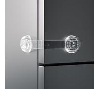 SAFELON 6 Pièces Serrures d'armoire, Verrous à sangle pour armoires, Verrous de tiroir pour bébé, Installation facile, Aucune outil nécessaire (Transparent)