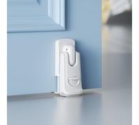 SAFELON Butée de porte de sécurité pour bébé, support de porte à l’épreuve des enfants pour garder la porte ouverte, empêche les bébés et les animaux domestiques d’ouvrir la porte (2 Pièces, Blanc)