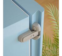 SAFELON Lot de 1 verrou de porte de sécurité pour réfrigérateur et congélateur - Protège les réfrigérateurs avec des bandes d'étanchéité endommagées (Gris)