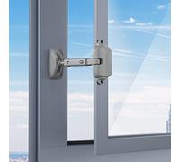 SAFELON Réglable Fenêtre Espace Taille Bébé Fenêtre Limiteur de Fenêtre, Serrure de Sécurité fenêtre à l’épreuve des enfants pour enfants et animaux de compagnie (2 Pièces, Gris)