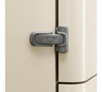SAFELON Verrou de réfrigérateur pour bébé, serrure de porte de réfrigérateur à l'épreuve des enfants, protège les réfrigérateurs avec des joints endommagés, sans outil requis (Gris, 1 Pièce)