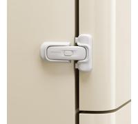 SAFELON Verrou de réfrigérateur pour bébé, serrure de porte de réfrigérateur à l'épreuve des enfants, protège les réfrigérateurs avec des joints endommagés, sans outil requis (Blanc, 1 Pièce)