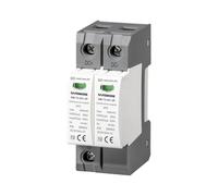 SAFEMORE Protection contre les surtensions DC 1000 V type 2, parafoudre PV 20 kA 2P enfichable, protection contre la foudre pour systèmes solaires photovoltaïques, montage sur rail DIN 35 mm