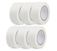 Safero Lot de 6 Masking tape Blanc 48mm X 50m de long pour Peinture | Ruban de masquage large pour ruban multi-usages idéal pour les peintres, les artistes, les peintres automobiles et les bricoleurs