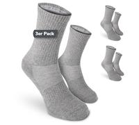 Safersox Chaussettes anti-moustiques, 3 Paires, Gris chiné, 35-38