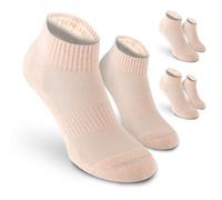 Safersox Chaussettes de danse courtes, 3 Paires, Teint pêche, 35-38