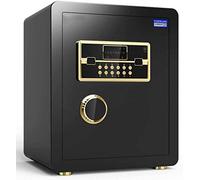 Safes Household Electronic Password Safety Deposit Box Built-in Alarm System Security Steel Anti-Theft Fireproof and Waterproof