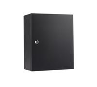 safes UK Keycab Armoire à clés Murale pour Rangement de clés jusqu'à 40 clés avec Serrure à clé Facile à Utiliser Boîte de Rangement métal Idéal pour hôtel, Bureau,Appartements Noir