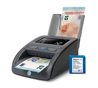 Safescan 155-S Complete détecteur de faux billets portable pour vérifier rapidement les billets - Détection sur 7 points - Machine de vérification d'argent 100% précise avec batterie et empileur