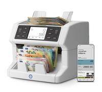 Safescan 2865-SC Compteuse de billets mélangés et détecteur de faux billets | Détection sur 8 points - Compte valeur de billets mélangés - Machine à compter les billets - App Safescan