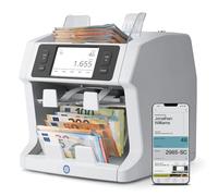 Safescan 2985-SC Compteuse de billets valorisatrice qui compte et trie les billets mélangés - Compteuse de billets avec détection de faux billets sur 10 points - Avec l'application gratuite Safescan