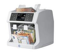 Safescan 2985-SX compteuse de billets valorisatrice qui compte et trie les billets mélangés - Compteur de billets avec détection de faux billets sur 7 points - Compteuse de billets avec option de tri