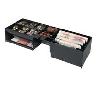 Safescan 4617T bac amovible qui organise votre argent à l'intérieur de votre tiroir-caisse - Bac avec 6 emplacements billets et 8 emplacements pièces - Convient au tiroir Safescan SD-4617S