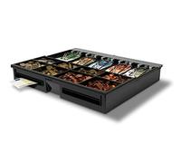 Safescan 4646T bac amovible qui organise votre argent à l'intérieur de votre tiroir-caisse - Bac avec 6 emplacements billets et 8 emplacements pièces - Convient au tiroir Safescan HD4646S