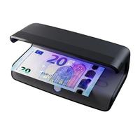 Safescan 55 LED Détecteur de Faux Billets UV Ultra-Lumineux - Détecteur de Faux Billet aussi pour Cartes Bancaires et ID - Machine à Billet avec 3 LED Puissantes - Détecteur UV pour Euros et Devises