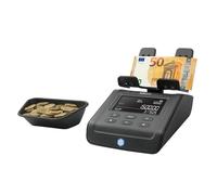 Safescan 6175 compteuse valorisatrice pour pièces, billets, tickets et jetons - Compteuse de pièces avec reconnaissance automatique du rouleau de pièces - Balance qui stock les résultats de comptages