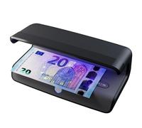 Safescan 75 LED Détecteur de faux billets UV & lumière blanche ultra-lumineuse - Détecteur de faux billet vérifie aussi cartes bancaires et ID - Machine à billet avec triple détection - Détecteur UV