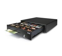 Safescan LD-4141 tiroir-caisse faible usage qui stocke votre argent en toute sécurité - Tiroir avec 4 emplacements billets et 8 emplacements pièces - Connexion RJ-12 - Tiroir de 41 x 41.5 x 11.5 cm