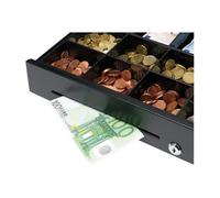 Safescan SD-4141 tiroir-caisse usage normal qui stocke votre argent en toute sécurité - Tiroir avec 4 emplacements billets et 8 emplacements pièces - Connexion RJ-12 - Tiroir de 41 x 41.5 x 11.5 cm