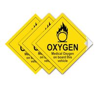 Safesign Lot de 3 autocollants en vinyle imperméable à l'eau Conforme à la norme EN ISO 7010:2012 Sécurité publique 100 x 100 mm