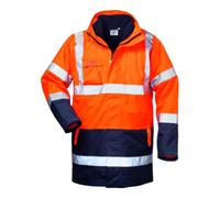 Safestyle SAFESTYLE Parka de signalisation Travis, T. 3XL, orange/marine Quantité:1