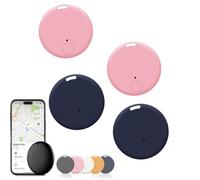 Safesync GPS Tracker, Safe Sync GPS Tracker, Real-Time Location Tracker with Magnetic Case, for Vehicles, Cars, Trucks, Loved Ones, Waterproof & Magnetic (2 PCS Pink+2 PCS Navy)