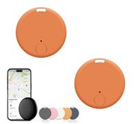 Safesync GPS Tracker, Safe Sync GPS Tracker, Real-Time Location Tracker with Magnetic Case, for Vehicles, Cars, Trucks, Loved Ones, Waterproof & Magnetic (2 PCS Orange)