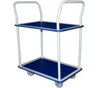 Safetool Chariot de manutention 2 plateaux, charges lourdes 250 kg