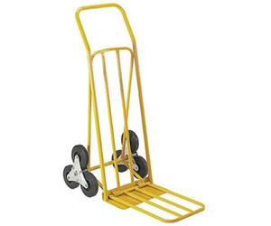 Safetool Diable escalier double pelle, charge 80 kg - Orange