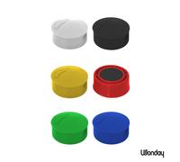 Safetool Punaise aimantée ronde 15 mm Assortis - Lot de 60