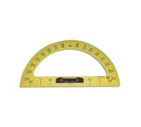 SAFETOOL Rapporteur en plastique incassable jaune gradué 50 cm avec poignée noire amovible pour tableau
