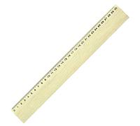 SAFETOOL Règle plate en bois naturel - largeur 4 cm - certifiée PEFC