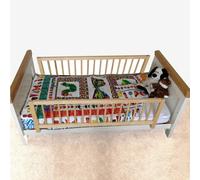 Safetots Barrière de Lit Double Face en Bois, Sécurité pour Bébé, Rail de Lit Enfant Sécurisé, Pré-Assemblé, 38cm de Hauteur x 110cm de Largeur, Couleur Bois Naturel