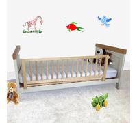Safetots Barrière de Lit en Bois, Naturel, 38cm de Hauteur x 110cm de Largeur, Barrière de Lit pour Bébé pour la Sécurité, Rail de Lit Enfant Sécurisé, Pré-Assemblé, Installation Facile