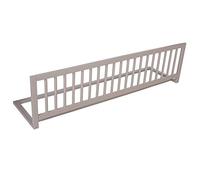 Safetots Barrière de Lit en Bois, Sécurité pour Bébé, Rail de Lit Enfant Pré-Assemblé, 140cm de Largeur x 38cm de Hauteur, Couleur Gris