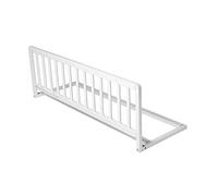Safetots Barrière de Lit en Bois, Sécurité pour Bébé, Rail de Lit Enfant Pré-Assemblé, 140cm de Largeur x 38cm de Hauteur, Couleur Blanc