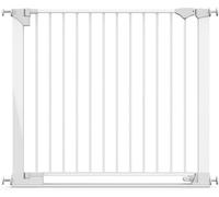 Safetots Barrière de Sécurité à Barre de Seuil Extra Basse, Passage Extra Bas, Barrière en Une Pièce pour Escaliers, Bébés et Tout-Petits, Ouverture Extra Large de 81cm, 96cm - 103cm, Couleur Blanc