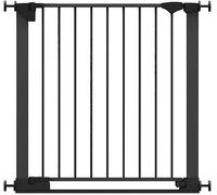 Safetots Barrière de Sécurité à Barre de Seuil Extra Basse, Passage Extra Bas, Barrière en Une Pièce pour Escaliers, Bébés et Tout-Petits, Ouverture Extra Large de 67cm, 82cm - 89cm, Couleur Noir