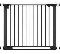 Safetots Barrière de Sécurité à Barre de Seuil Extra Basse, Passage Extra Bas, Barrière en Une Pièce pour Escaliers, Bébés et Tout-Petits, Ouverture Extra Large de 74cm, 89cm - 96cm, Couleur Noir