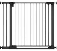 Safetots Barrière de Sécurité à Barre de Seuil Extra Basse, Passage Extra Bas, Barrière pour Escaliers, Bébés et Tout-Petits, Ouverture Extra Large de 81cm, 110cm - 117cm, Couleur Noir