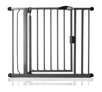 Safetots Barrière de Sécurité à Pression à Fermeture Automatique, Barrière d'Escalier à Fermeture Automatique pour Bébé, Barrière de Sécurité, 89,4cm - 96,4cm, Couleur Gris Ardoise